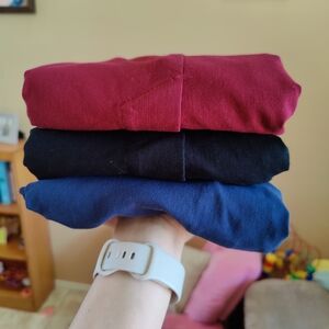 Set of Three Skirts - Red, Black, Blue